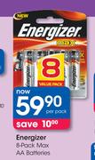 Energizer 8-Pack Max AA Batteries-Per Pack
