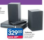 Safeway 2-Channel Mini Home Theatre(SWDVD-S907S)-Each