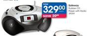 Safeway Rubber CD Player With Radio(38126X)-Each
