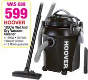 Hoover 1800W Wet And Dry Vacuum Cleaner