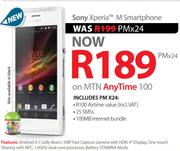 Sony Xperia M Smartphone-On MTN Any Time 100