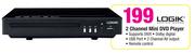 Logik 2 Channel Mini DVD Player