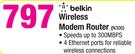 Belkin Wireless Modem Router(N300)