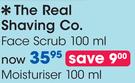 The Real Shaving Co. Face Scrub-100ml Each