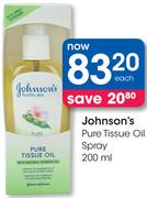 Johnson's Pure Tissue Oil Spray-200ml Each