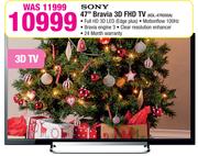 Sony 47" Bravia 3D FHD TV KDL-47R500A