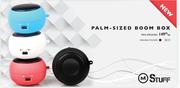 Stuff Palm-Sized Boom Box Mini Speakers-Each