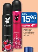 Playgirl Deodorant-90ml Each