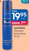 Lentheric Panache Body Spray-90ml Each