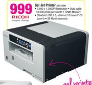 Ricoh Gel Jet Printer SG2100N