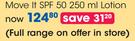 Tropitone Move It SPF50 Lotion-250ml