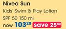 Nivea Sun Kids Swim & Play Lotion SPF50-150ml