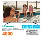 Hisense 40" Full HD-LED TV-LEDN40D36P