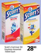 Scott's Cod Liver Oil Emulsion Assorted-100ml Each