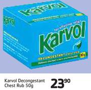 Karvol Decongestant Chest Rub-50g
