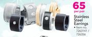 Stainless Steel Earrings-Per Pair