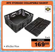 MTS Storage Collapsible Basket (49 x 36 x 19cm) MTS7043-Each