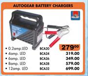 Autogear Battery Chargers 8Amp LED BCA28