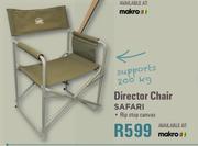 Camp Master Director Chair Safari