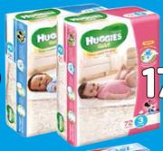 Huggies Gold Girl Or Boy Disposable Nappies Assorted-Per Pack