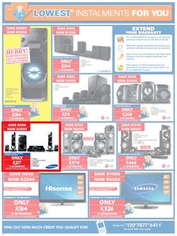 Joshua Doore & Russells : Lowest Installments For You (20 Aug - 6 Sep 2015), page 6