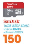SanDisk 16GB Ultra SDHC