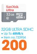 SanDisk 32GB Ultra SDHC