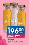 Revlon Love That EDT-50ml Each