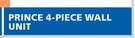 Prince 4-Piece Wall Unit