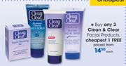 Clean & Clear Facial Products-Each