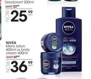 Nivea Mens Lotion 400ml Or Body Cream 400ml-Each