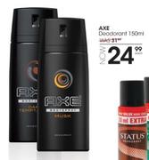 Axe Deodorant-150ml Each