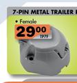 7-Pin Metal Trailer Plug  Female-TP7F