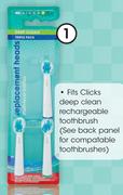 Clicks Deep Clean Triple Pack Replacement Heads