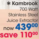 Kambrook 700 Watt Juice Extractor