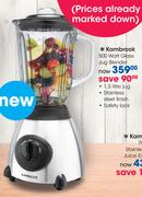 Kambrook 500 Watt Glass Jug Blender