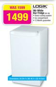 Logik 90L White Bar Fridge BC-90