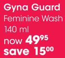 Gyna Guard Feminine Wash-140ml Each