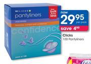Clicks 100's Pantyliners