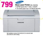 Samsung Mono Laser Printer ML-2160/XFA