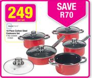  Mainstays 10 Piece Carbon Steel Cookware Set