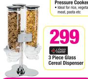 Always Home 3 Piece Glass Cereal Dispenser