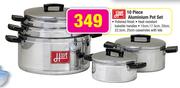 Hart 10 Piece Aluminium Pot Set
