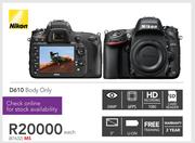 Nikon D610 Body Only-Each
