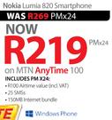 Nokia Lumia 820 Smartphone-On MTN Any Time 100
