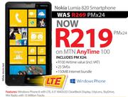 Nokia Lumia 820 Smartphone-On MTN Any Time 350