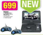 Teac 7" Portable DVD + 300 Games PDVP727G