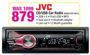 JVC CD/USB Car Radio RADIO KD-R431