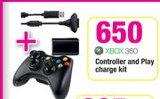 XBox360 Controller & Play Charge Kit
