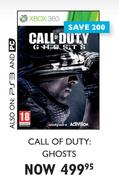 XBOX 360 Call Of Duty: Ghosts